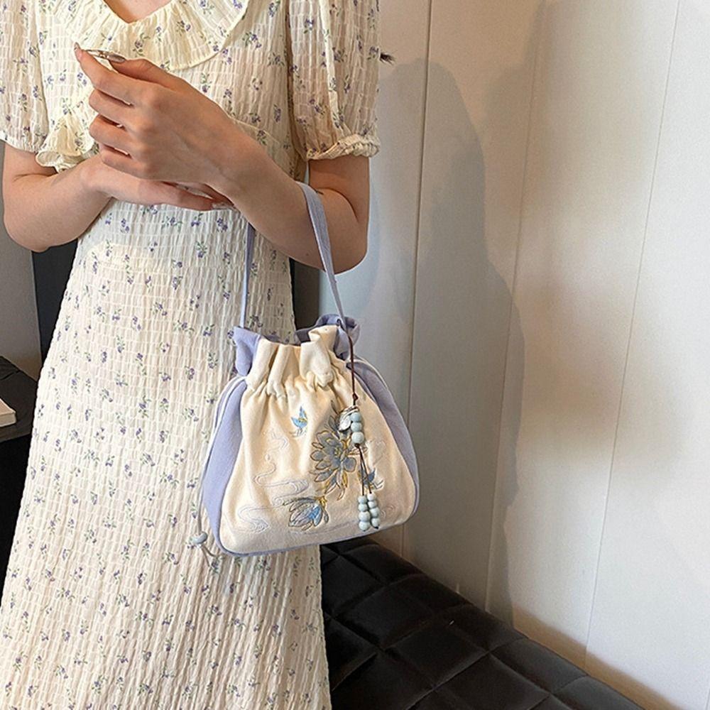 Flower Chinese Style Handbag Ancient Style Hanfu Crossbody Bag Printed Shoulder Bag  Shopping