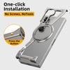 Oatsbasf Phone Case for Samsung Galaxy Z Fold 7 6 5 Metal Magnetic Phone Case with Ring Stand Frameless Bumper Protective Cover