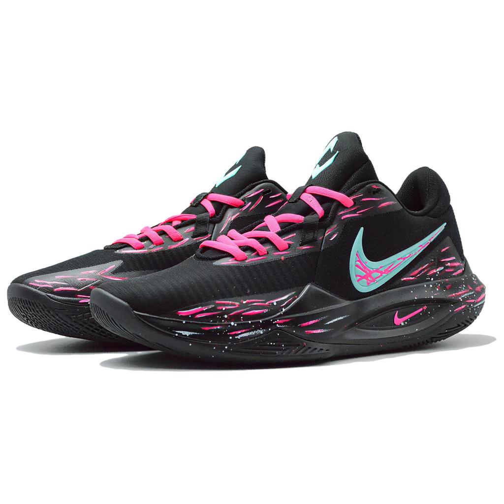 Nike Precision 6 Black Flare Light Cushioning Low top Basketball Shoes Men's Black IO7605-040(Team942-)
