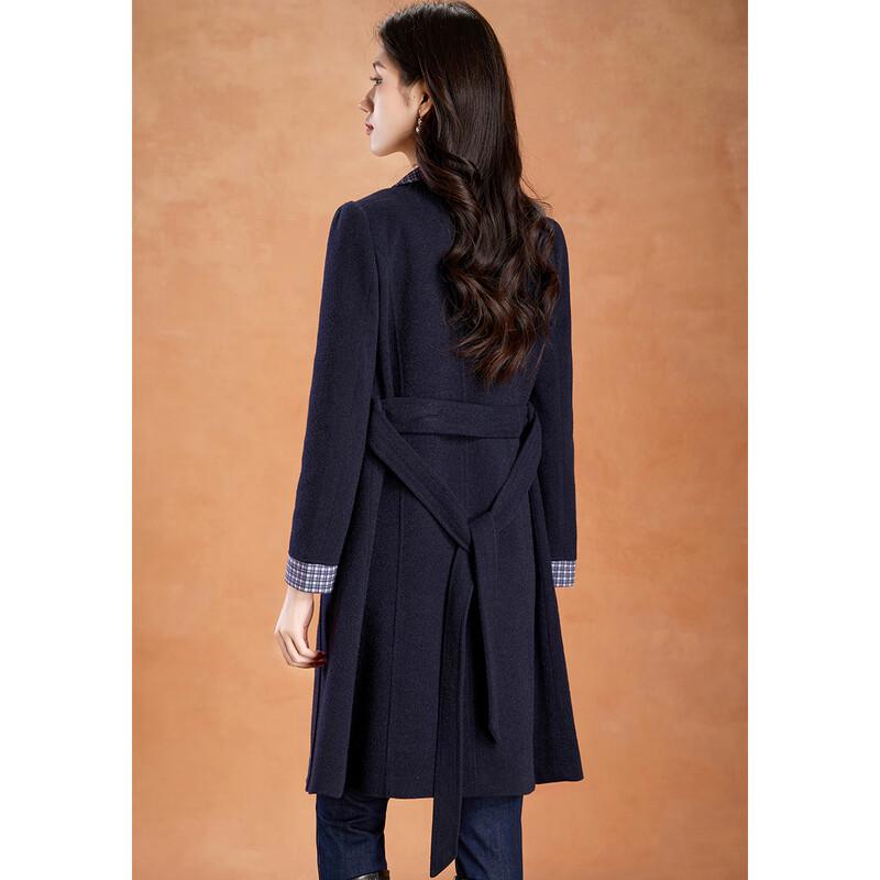 Kebell Eleganter Französischer Stil Mittellanger Übermantel