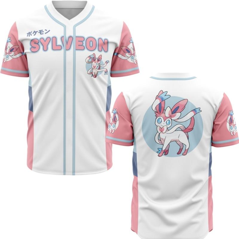 Men's Pokémon Poké Ball Striped Pattern 3D Printed V-Neck Sports Jersey Tee Stylish Casual Wear for Game Fans Y2k Tops