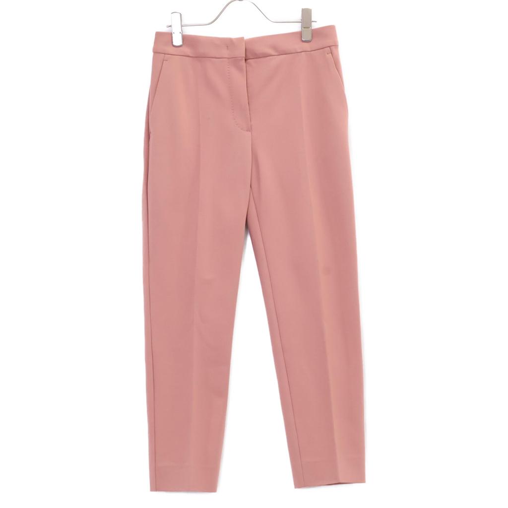 Max Mara 11-78-60241 Nylon pink one-tuck stretch pants Bottoms 38 pinkUsed