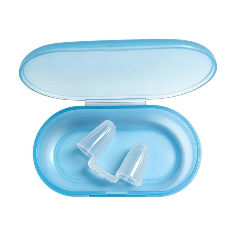 

Swimming Nose Clip Comfortable Silicone Swim Nose Plugs Waterproof Pool Nose Plug with Storage Box Easy to Use M