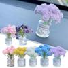 Am Auto montiert Simulation Blume Ornament Cure Gypsophila Innenzubehör Romantische Hübsche Vase Mini Frisch Konsole Neues Muster