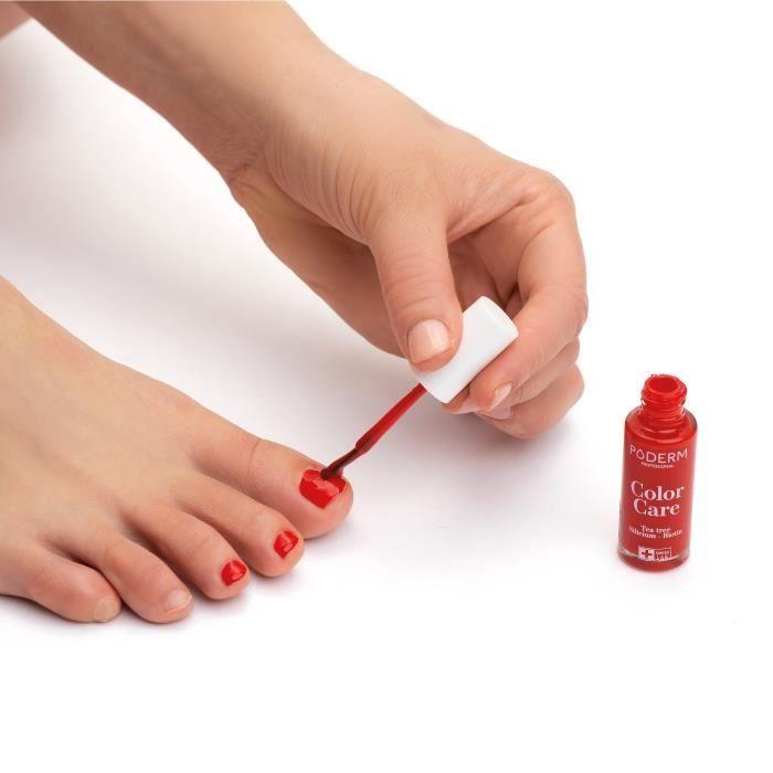 Vernis à ongles - PODERM - N°363 - Rouge Puissant - Enrichi en Tea Tree - 8ml - Swiss Made