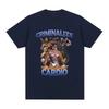 Criminalize Cardio Meme Graphic T Shirt Gym Fitness Vintage Short Sleeve Tshirt Unisex Fashion Hip Hop Cotton Oversized Tshirts