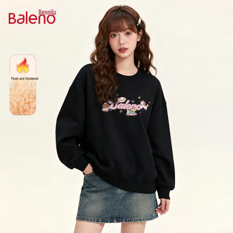 

Baleno Women s Winter Plush Lined Crewneck Sweatshirt M