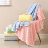 Absorbent Solid Color Coral Fleece Bath Towel Set with Bath Cap – 4 Piece, Soft & Cozy