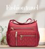 Damen Single Shoulder Crossbody Tasche - Große Kapazität Nylon Canvas mit Mehreren Fächern für Mütter