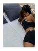 2023 High Waist Tummy Control Cutout Bikini: Push-up, Solid Color, Vacation-Ready Swimsuit for Women