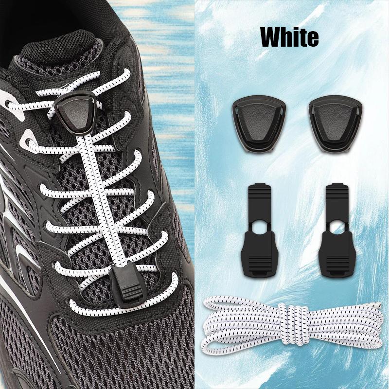 Elastische No-Tie Schnellverschluss-Schnürsenkel Automatisch für Wandern Laufen Sneaker - Ersatzzubehör für Outdoor-Schuhe