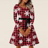 Women's Casual Fashion Long Sleeve  Vintage Long Dresses