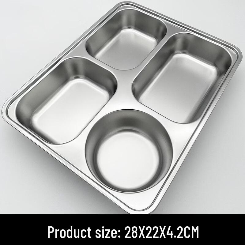 Zhaoran Stainless Steel Compartment Meal Plate