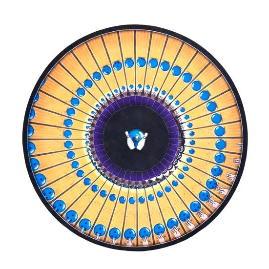 1/2Pcs Animated Zoetrope Slipmat 12-inch Optical Illusion Turntable Mat Animated Vinyl Slipmat with Zoetrope Motion Effect Kinetic Mat