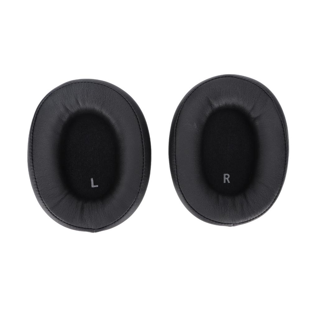 2PCS Leather Replacement Ear Pads Soft and Comfortable Noise Isolation Ear Cushions for ATHSR9 ATHDSR9BT ATHWS990BT Headphones