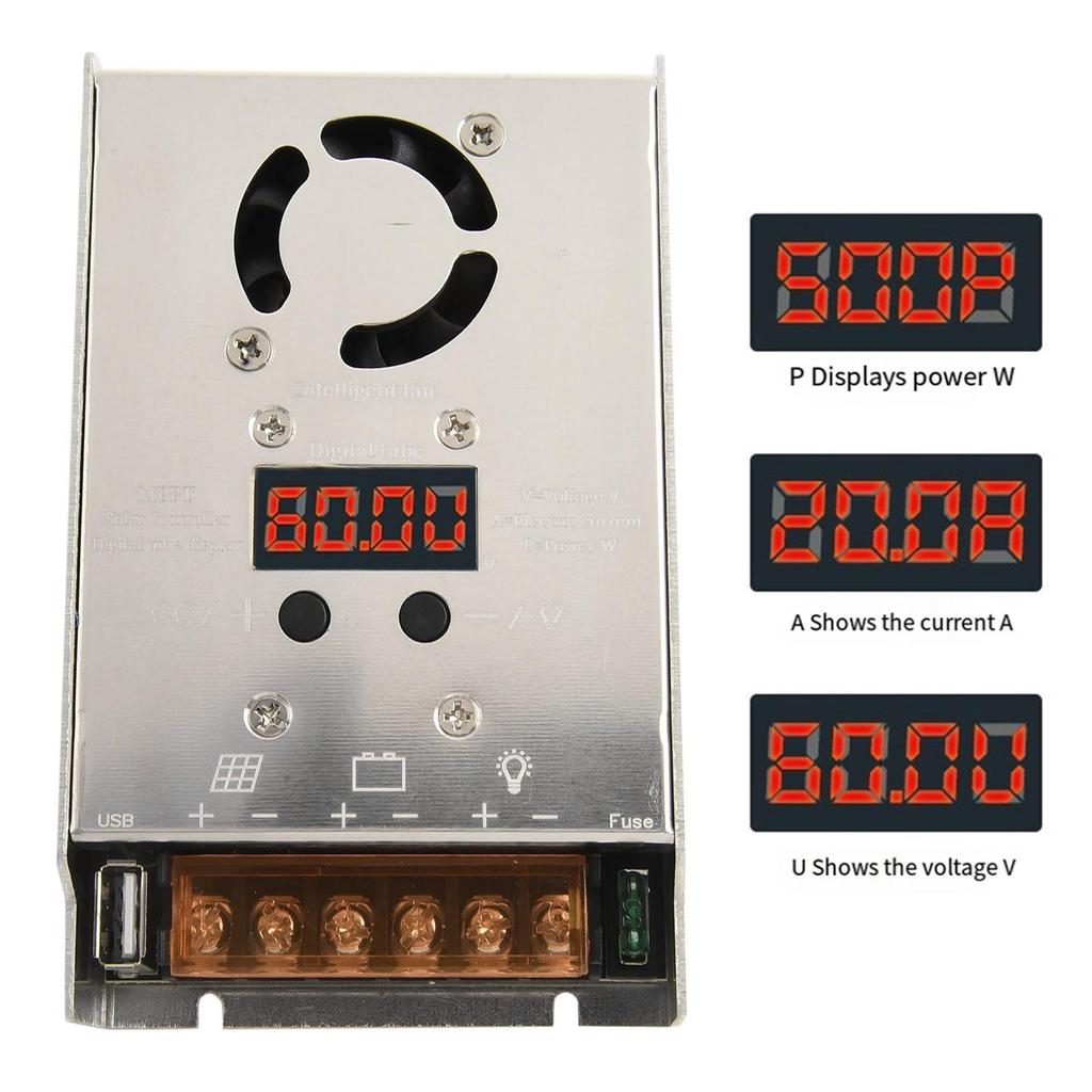 Intelligent MPPT Solar Controller for Efficient Charging of Lithium Batteries
