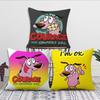 Cartoon C-C-ourage The C-Cowardly Dog Decoration Room Home Sofa Living Office Car Nordic Simplicity Pillow Cover