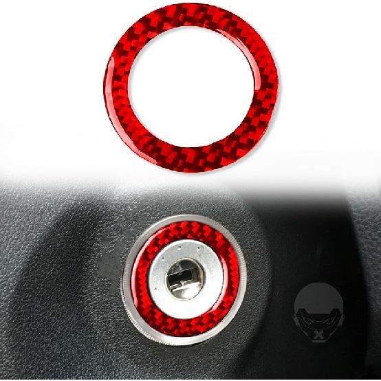 Защитные наклейки на ручки дверей (чашки) для Toyota RAV4 2013-2018, декоративные накладки на внутренние ручки дверей Red 2