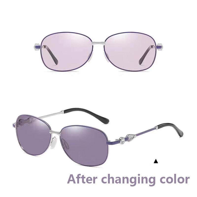 New Women's Polarized Sunglasses UV400 Color-changing Sunglasses Outdoor Cycling Sunglasses Street Style Sunglasses for Ladies TAC Lens Material