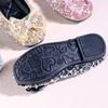 Autumn 2025 Rhinestone Princess Flats for Girls - Leather Dance Performance Shoes