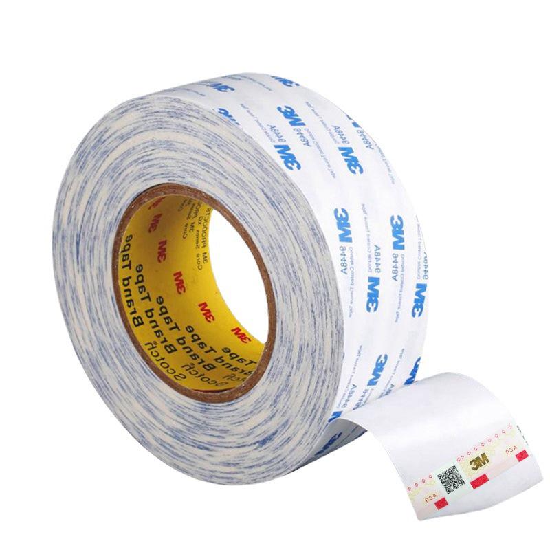 

3M 9448A Die-Cut Transparent Strong Traceless Double-Sided Tape - Industrial Strength, Cotton Paper Backing. Transparent; 5mm*50m (In stock)