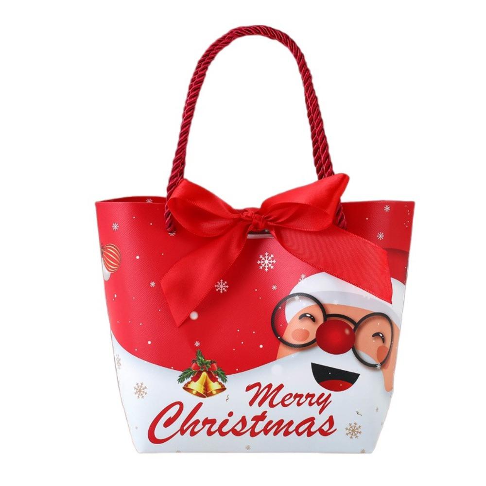 10pcs Cute Christmas Fruit Packaging Box Handheld Candy Box Christmas Gift Bag  Chocolate