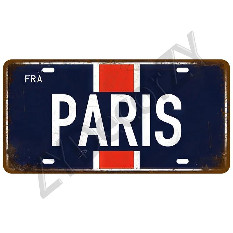 Man Cave Decoration Decor Capital City Plates Plate Vintage Sign For Restaurant Bar Pub Cafe Metal Sign Plaque Landmark