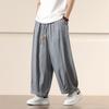 Spring Men's Loose Wide Leg Pants Chinese Style Autumn Man Harem Pants Casual Nine Points Joggers Hip Hop Trousers