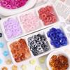 16mm Gradient Plum Blossom Resin Beads, Five-Petal Flower for Handmade DIY Bracelets & Necklaces