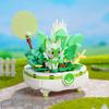 Pokemon Building Blocks Sprigatito Fuecoco Eevee Quaxly Potted Plants Assembly Model Mini Brick Figure Toysfor Kids