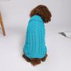 Autumn Winter Solid Color Small Dog Sweater - Teddy Puppy Pet Clothes