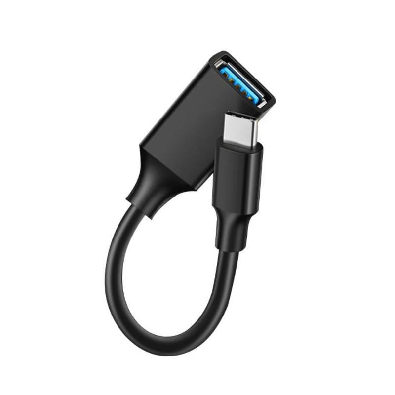 Portable Type C Male to USB3.0 Female Converter USB to Type C Adapter with OTG Functionality for Smartphones and Tablets