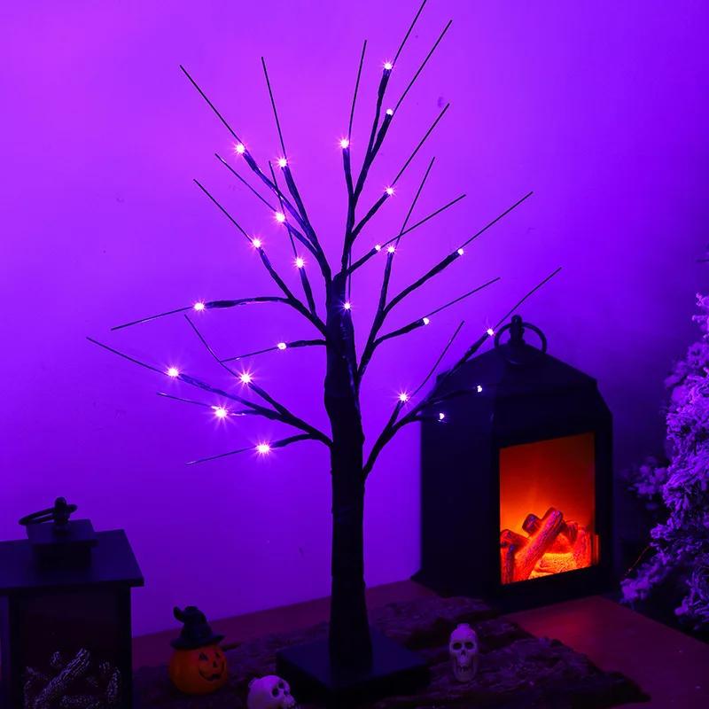 LED Tree Lights Christmas Remote Control Birch Tree Home Decoration Lights Indoor Bedroom Room Landscape Glowing Tree