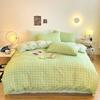 Cotton Fleece Coral Fleece Bed Four-piece Set Flannel Bedding Fleece Quilt Cover Bed Sheet Three-piece Set