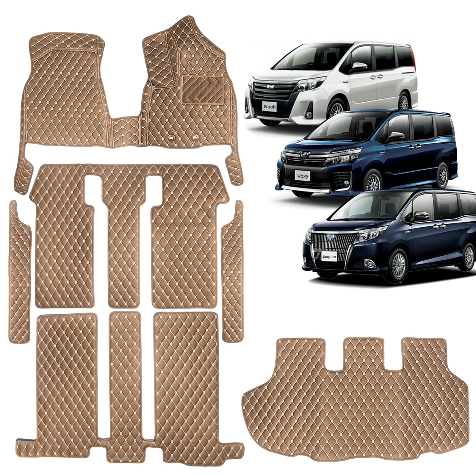 

простая установка за 10 шагов, легко для Toyota Voxy 90 серии Vellfire [100% посадка, минуты] коврики, коврики, водонепроницаемые, устойчивые к пятнам,