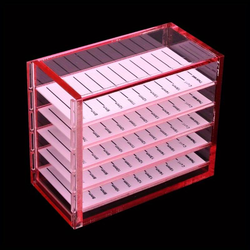 1pc Beauty Eyelash Storage Box, 5-layer Eyelash Storage Box, Beauty Eyelash Store Grafting Eyelash Tool Storage Box, Acrylic False Eyelashes