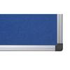 Bi-office tableau daffichage en feutre bleu maya, cadre en aluminium, 90x60 cm - fa0343170