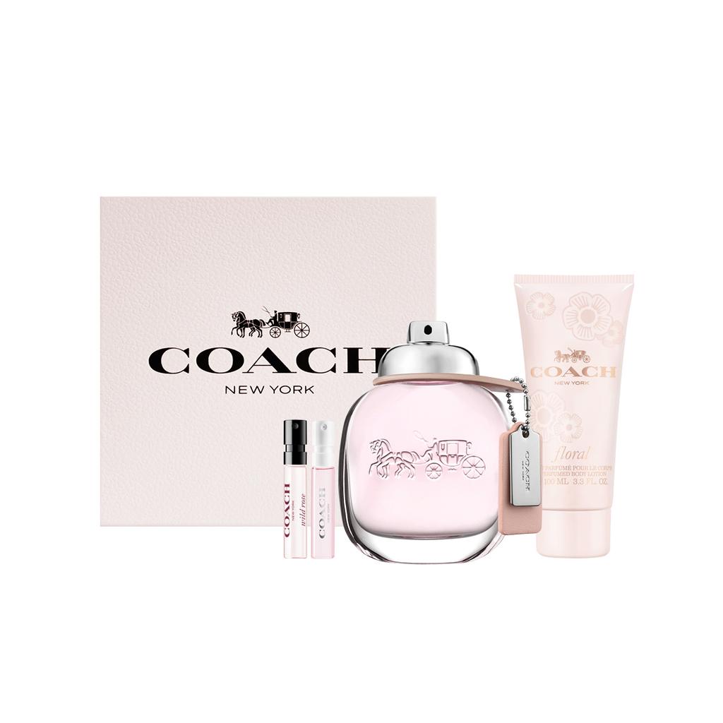 Coach New York Donna/Misty Rose/Stesso Nome Donna Eau De Toilette Set Regalo Scatola 30ml/50ml/90ml+100ml+2ml*2
