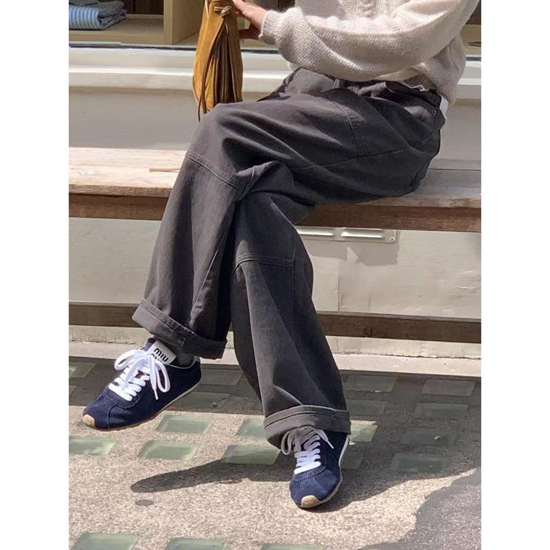 Spring 2026 Multi-Pocket Workwear Jeans PT17175 - In Stock, New Korean Style Small