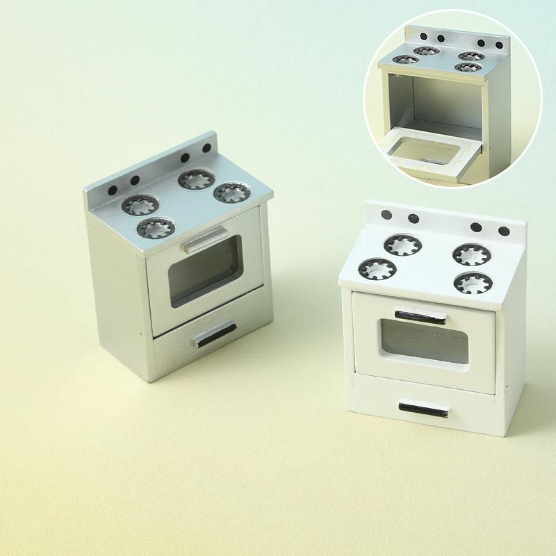 1/12 Puppenhaus Simulation Gasherd Modell Puppenhaus Mini Küche Küchengeschirr Möbel Dekor Puppen Rollenspiel Spielzeug