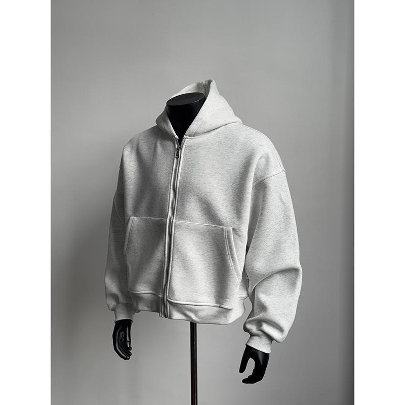 Designer Heavyweight Hooded Sweatshirt with Backpack - Loose Fit Plus Size, Trendy Student Niche Jacket