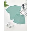 Summer Children's Boys Clothes Color Matching T-shirts and Shorts 2-piece Set Baby Girls Short-sleeved Tops and Bottoms