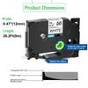5PK 12mm Black On White Flexible ID Laminat Tape Compatible Brother Tz TZe-FX231 Lable Tape for P-Touch PT-1010B Label Printers