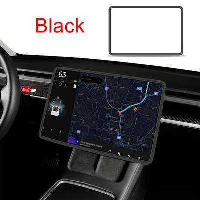 Suitable for Tesla Model 3/Y Navigation Screen Protector Silicone Frame Central Control Accessories Car Collision Prevention