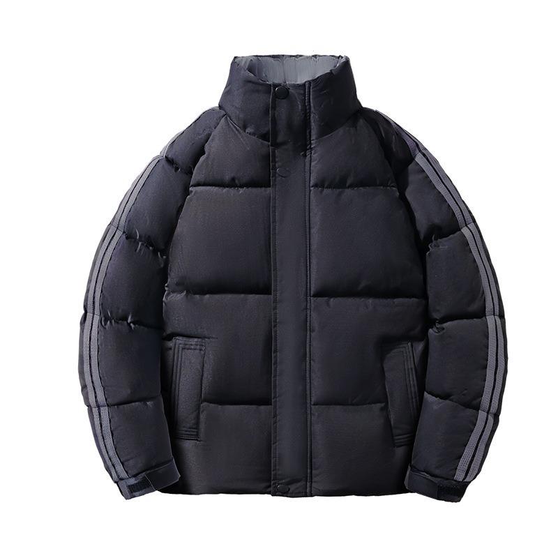 Padded-on Men's New Winter Feather Cotton-padded Clothes Couple Bread Cotton-padded Jackets Light and Thickened Winter Jackets
