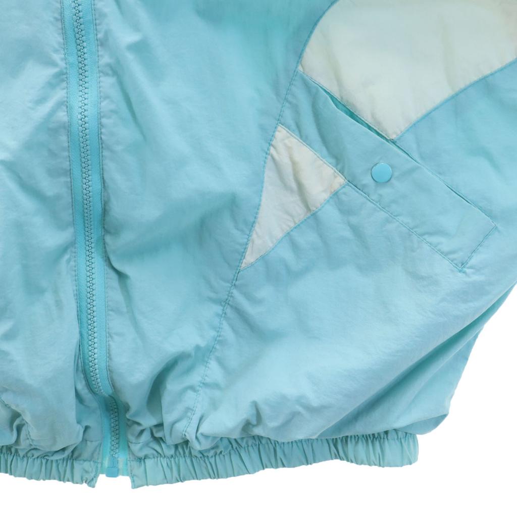 Nike 90s Old Silver Tag Nylon Jacket XL Light Blue Swoosh Women Used