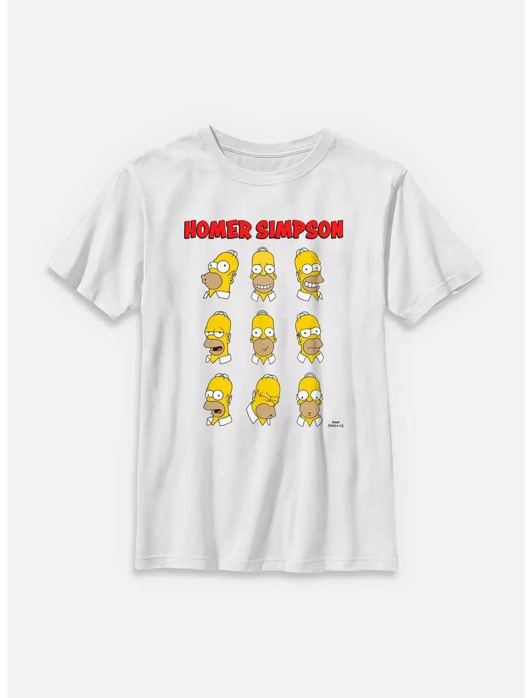 The Simpsons Expressions Homer T-Shirt, S-5XL S