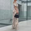 Spring New Women's Clothing: European and American Jumpsuits, High-Waisted Wide-Leg Asymmetrical Strap Jumpsuit for Commuting
