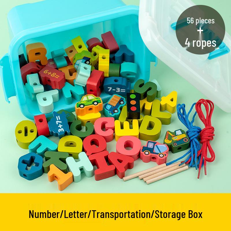 CPC Baby Fine Motor Skills Bead Toy: Toddler Threading & Concentration Blocks