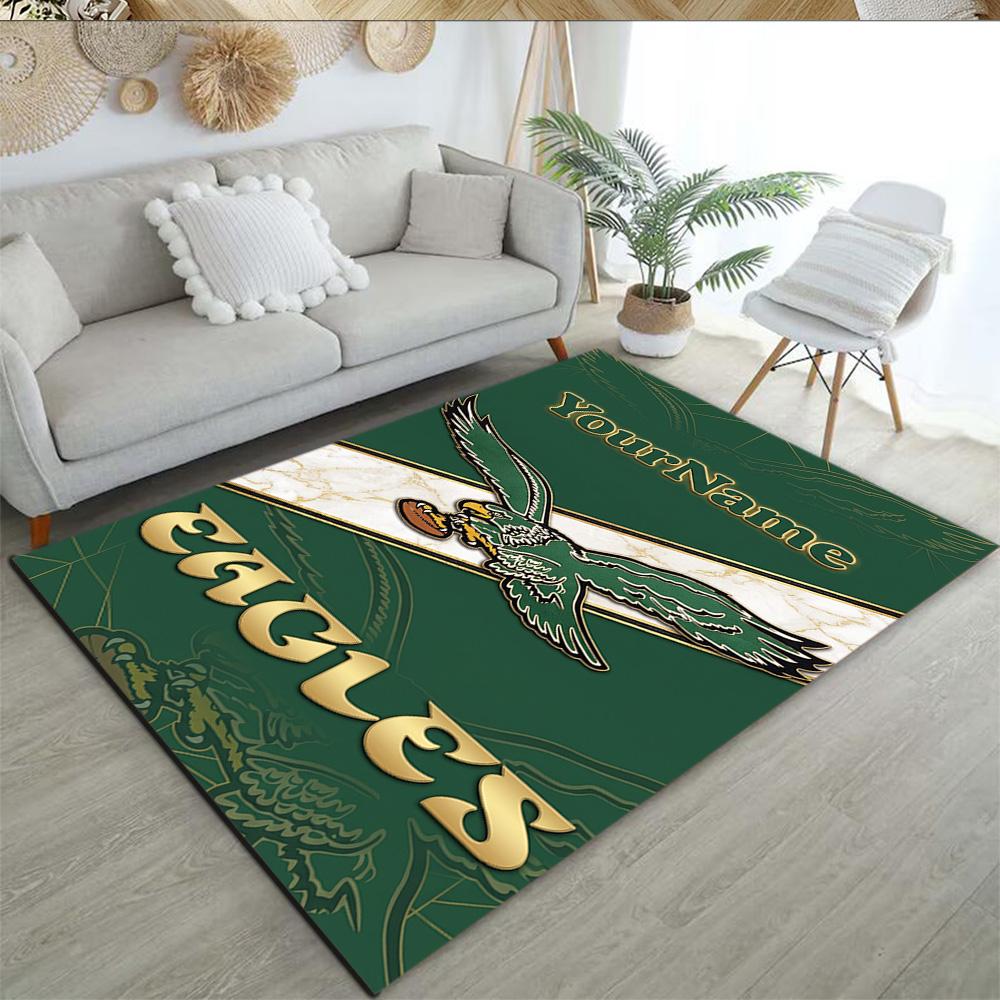 Philadelphia Eagles Customizable Name Floor Mat Design For Hallway Game Room Dormitory Decorate Room Antislip Carpet Decorate Offices Spiritual Gift